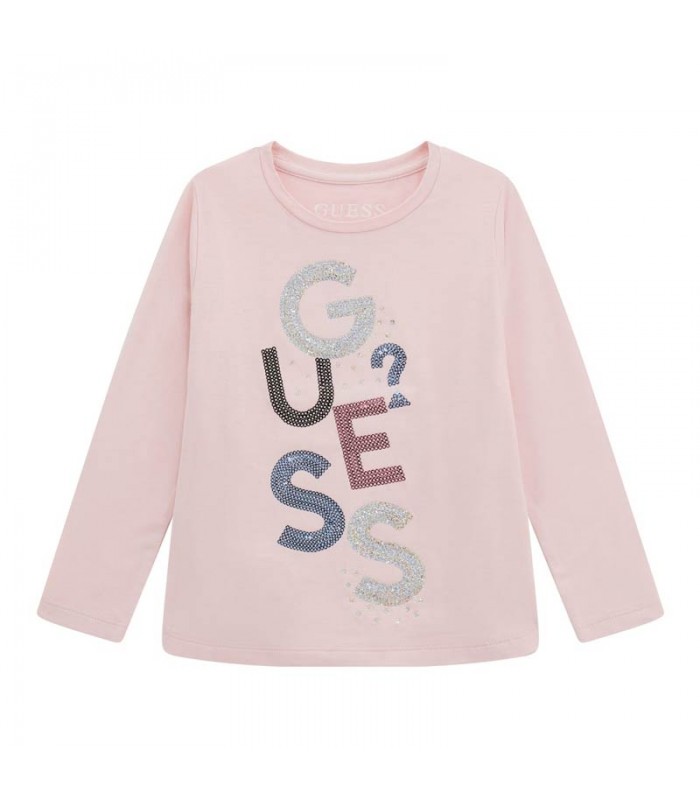 Μπλούζα  Guess με παγιέτες ροζ
