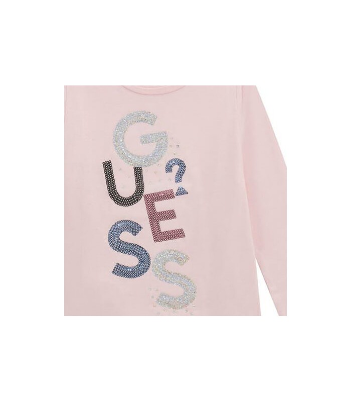 Μπλούζα  Guess με παγιέτες ροζ