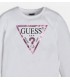 Μπλούζα φούτερ Guess μεταλιζέ λογότυπο λευκό