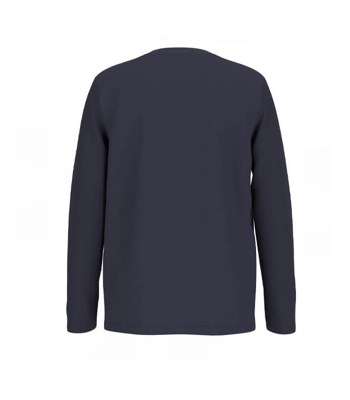 Μπλούζα Guess μακό μακρυμάνικη μπλε σκούρο