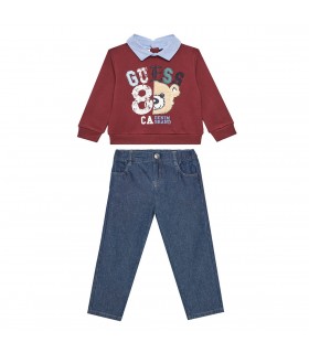 Σετ Guess jean παντελόνι με polo