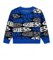 Πλεκτό πουλόβερ Guess μπλε
