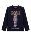 Μπλούζα Guess αρκουδάκι μακό μπλε