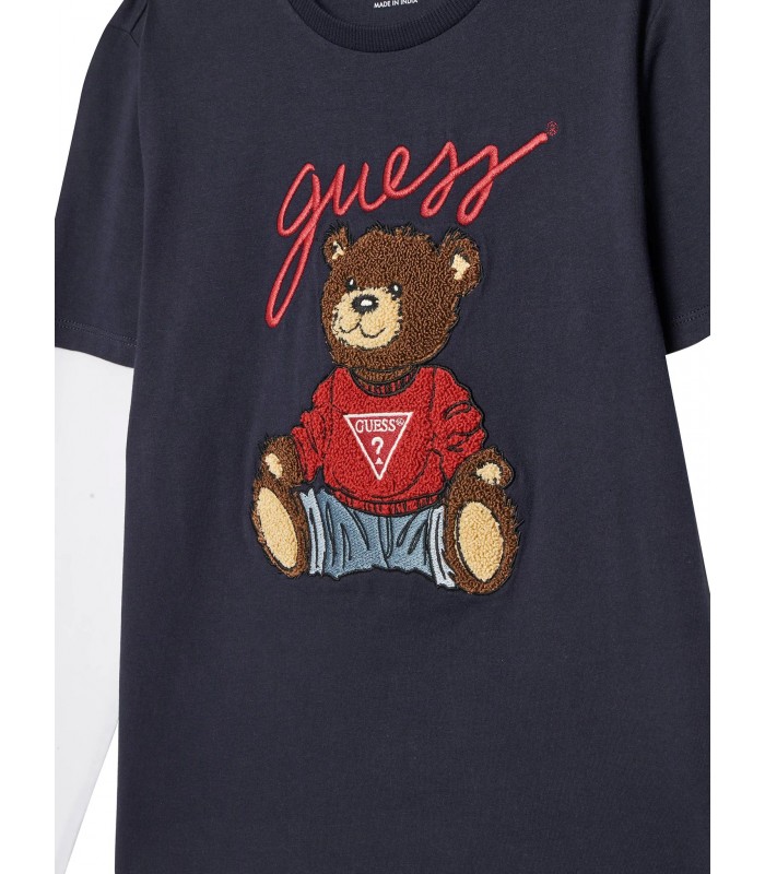 Μπλουζάκι GUESS Σκούρο μπλε