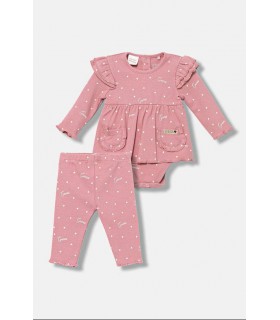 Σετ μωρού Guess 2-pack σε ροζ χρώμα