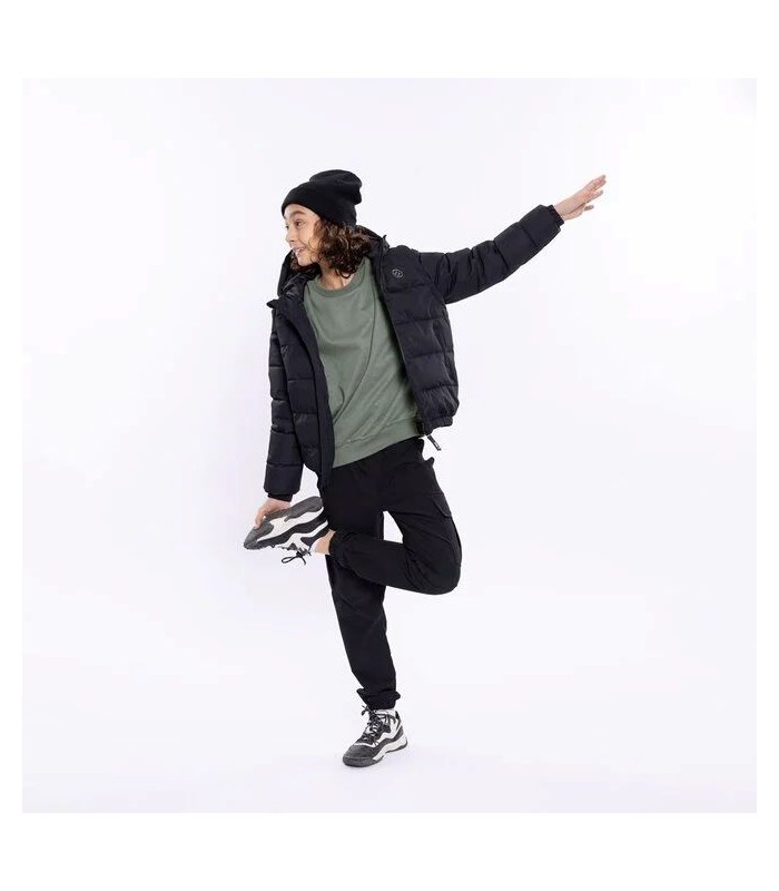 No Way Monday για αγόρια χειμωνιάτικο μπουφάν αποσπώμενα μανίκια μαύρο