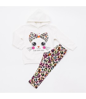 Σετ cappuccino κολάν/βανίλια μπλούζα