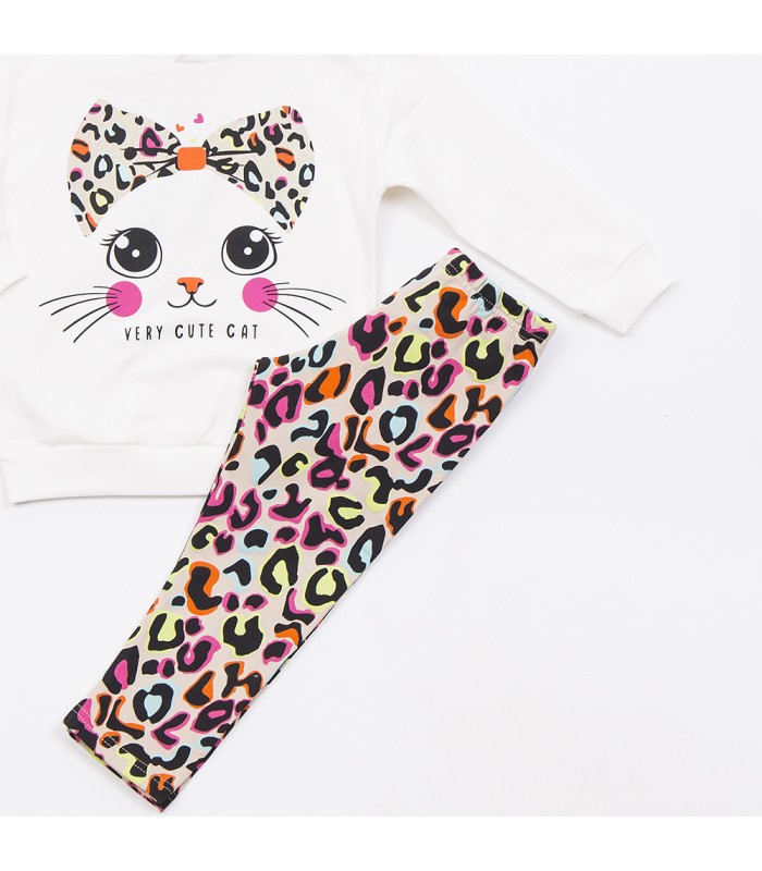 Σετ cappuccino κολάν/βανίλια μπλούζα