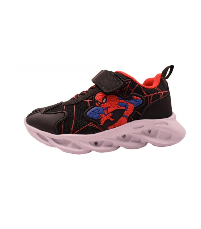 Αθλητικό SPIDERMAN μαύρο χρώμα με φωτάκια