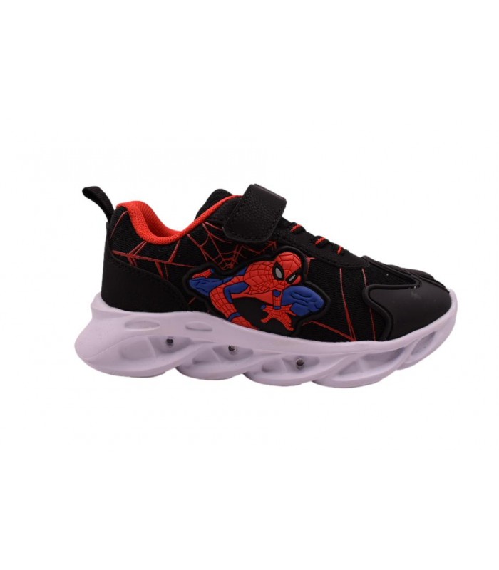Αθλητικό SPIDERMAN μαύρο χρώμα με φωτάκια