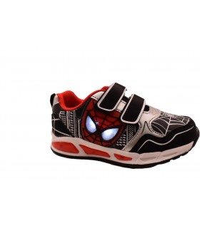 Αθλητικό SPIDERMAN σε μαύρο χρώμα με φωτάκια