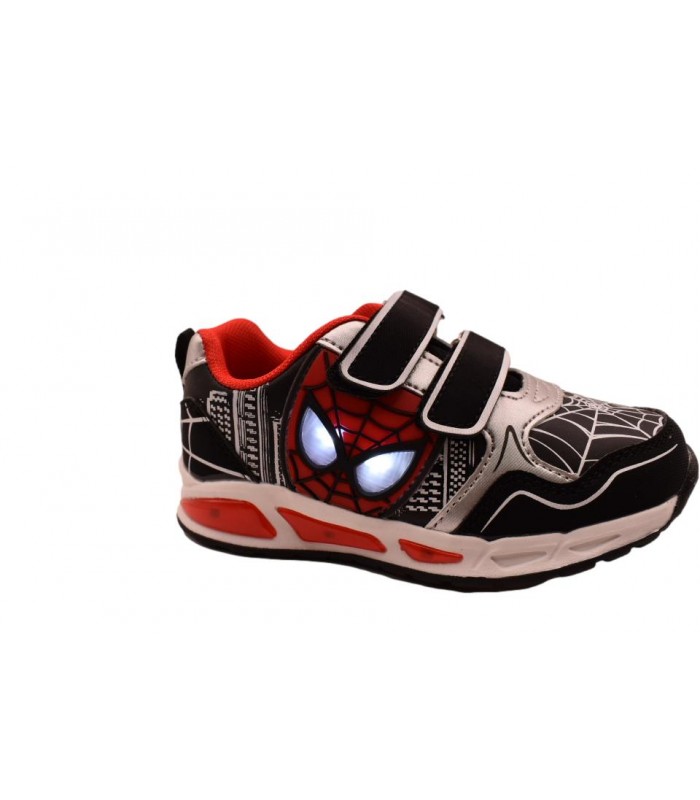 Αθλητικό SPIDERMAN σε μαύρο χρώμα με φωτάκια