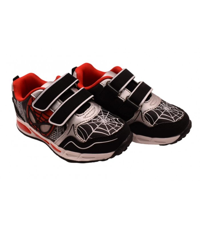 Αθλητικό SPIDERMAN σε μαύρο χρώμα με φωτάκια