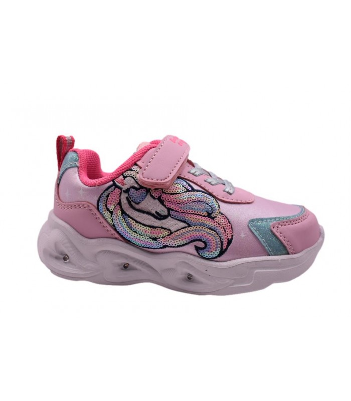 Αθλητικό με μονόκερο και φωτάκια σε ροζ χρώμα