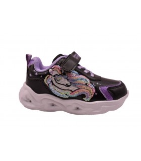 Αθλητικό με μονόκερο και φωτάκια σε μαύρο χρώμα