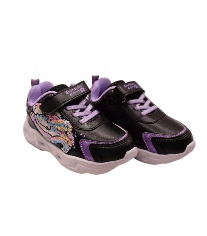 Αθλητικό με μονόκερο και φωτάκια σε μαύρο χρώμα