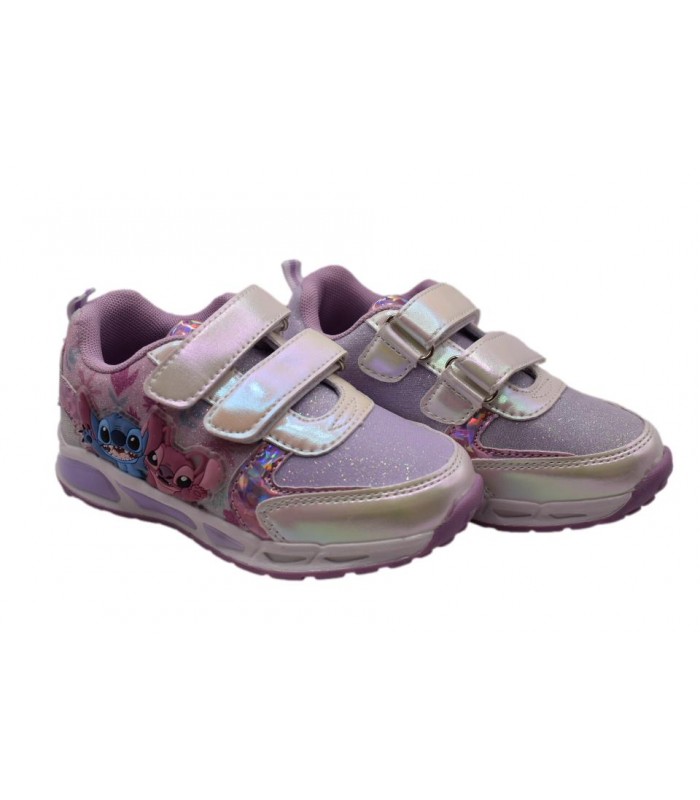 Αθλητικό  STITCH με φωτάκια Μωβ χρώμα