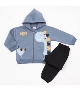 Σετ μαύρο παντελόνι/pacific μπλούζα