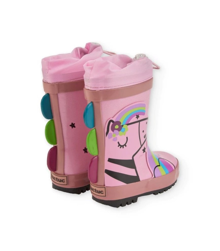 Κοριτσίστικες ροζ γαλότσες με σχέδιο μονόκερος