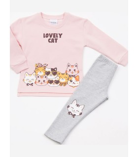 Παιδικό Σετ με Κολάν Ροζ