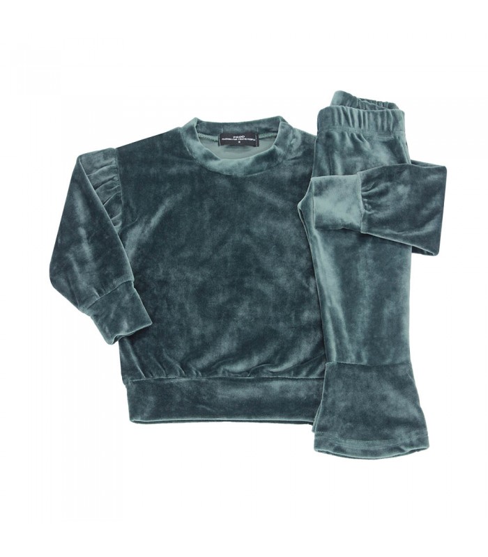 Σετ παιδικό κορίτσι πράσινο σκούρο