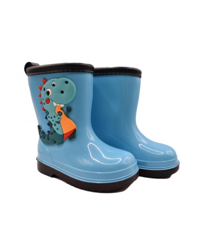 Γαλότσα για αγόρι με δεινόσαυρο και εσωτερική επένδυση