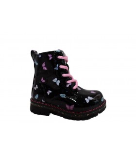 Παιδικό αρβυλάκι σε μαύρο χρώμα με πεταλούδες και εσωτερική επένδυση