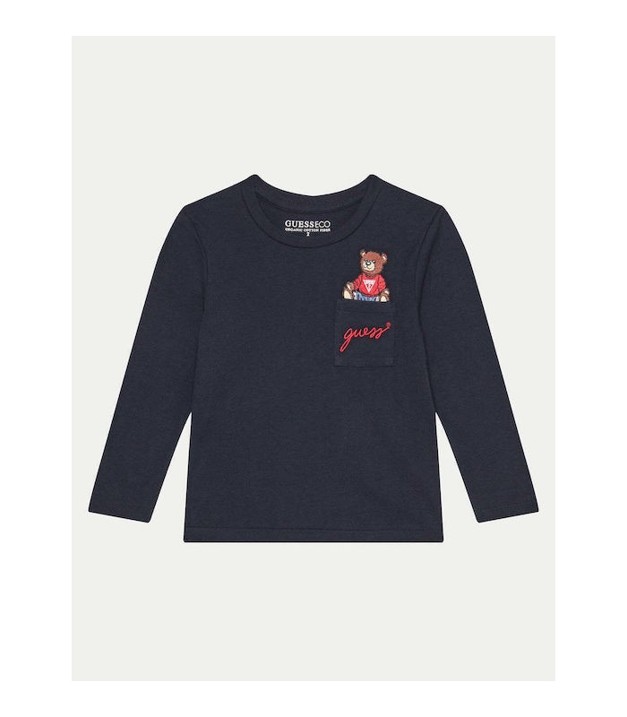 GuessΠαιδική Μπλούζα Μακρυμάνικη Μπλε