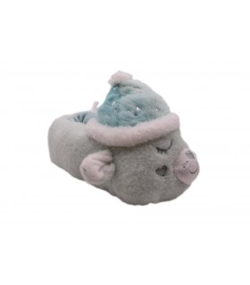 Κλειστή παντόφλα αρκουδάκι σε βεραμάν χρώμα