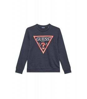 Φούτερ με τριγωνικό λογότυπο σε μπλε χρώμα