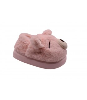 Κλειστή παντόφλα αρκουδάκι σε ροζ χρώμα