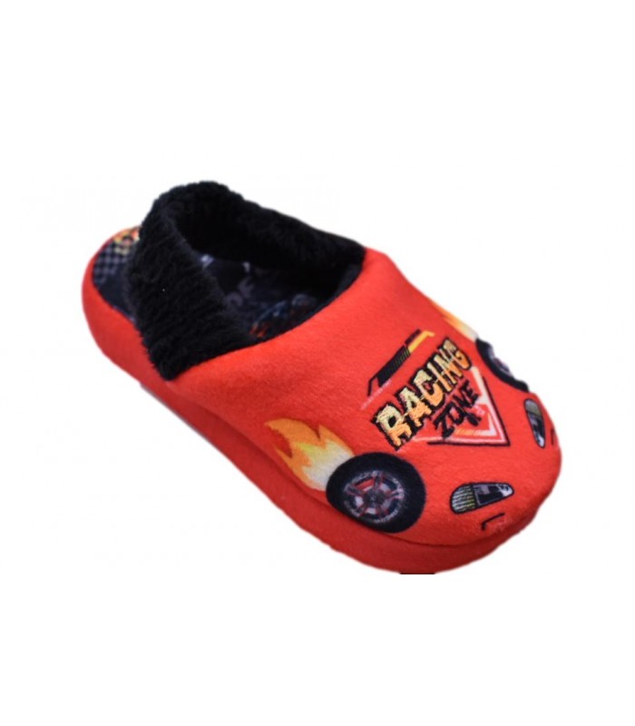 Παντόφλα με λαστιχάκι σε κόκκινο χρώμα