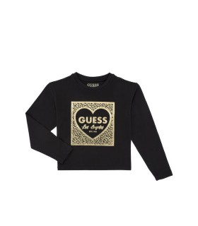 GuessΠαιδική Μπλούζα Μακρυμάνικη Μαύρη