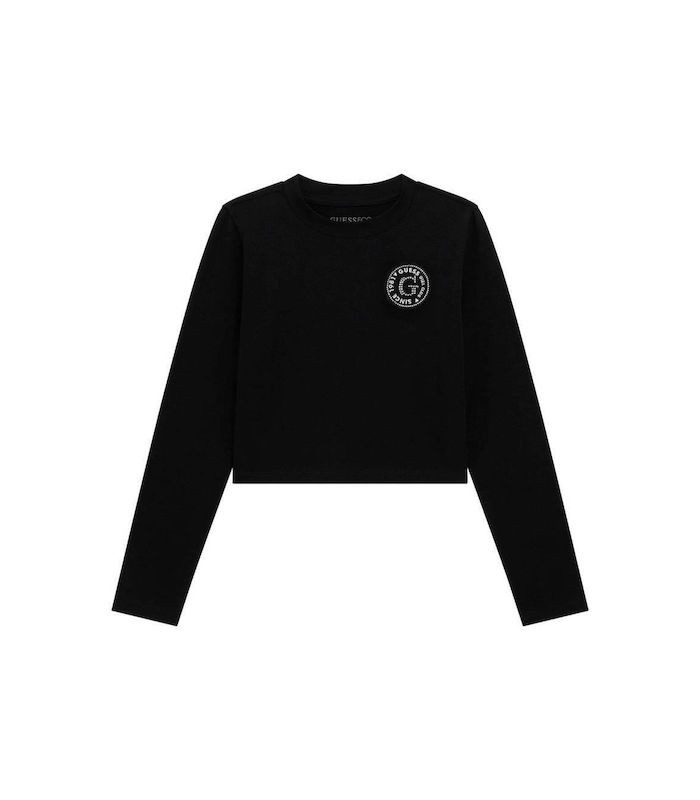 GuessΠαιδική Μπλούζα Μακρυμάνικη Μαύρο