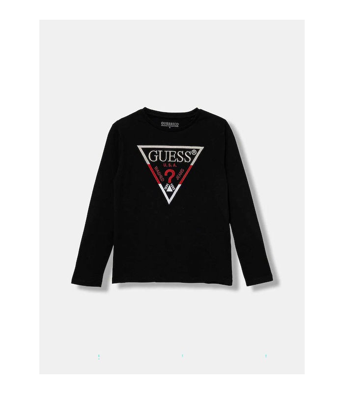 Guess Παιδική Μπλούζα Μακρυμάνικη Μαυρο