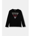Guess Παιδική Μπλούζα Μακρυμάνικη Μαυρο