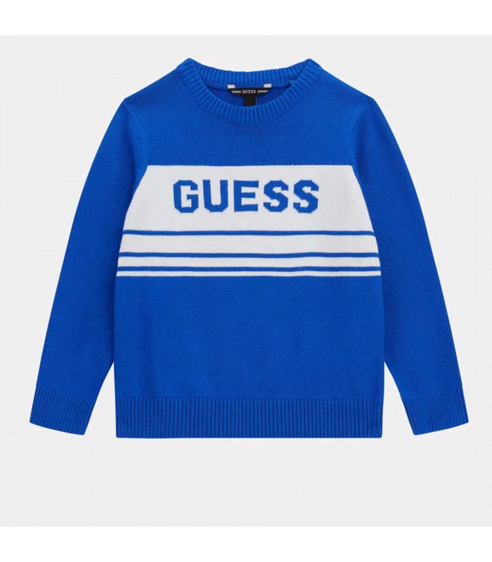 Πλεκτό πουλόβερ Guess μπλε