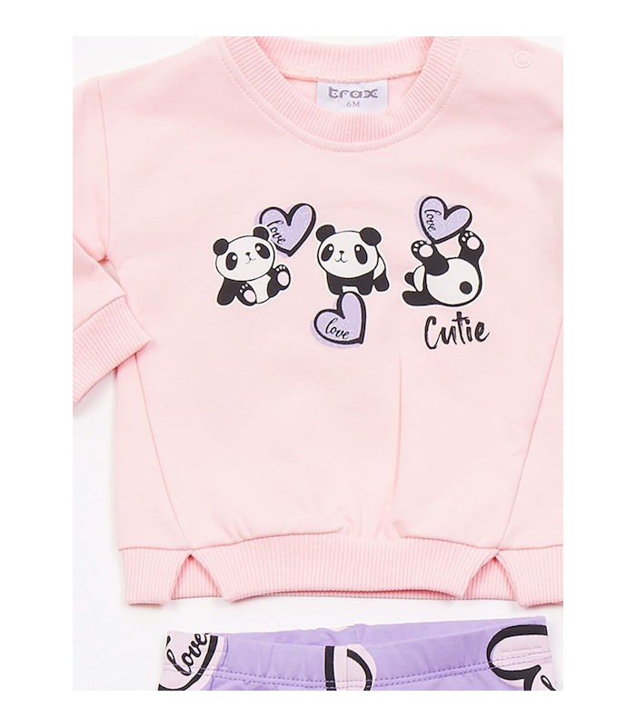 Trax παιδικό σετ φόρμας ροζ