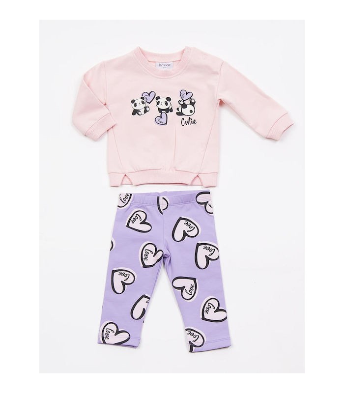 Trax παιδικό σετ φόρμας ροζ