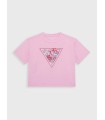 Guess Παιδική Μπλούζα Κοντομάνικη Ροζ