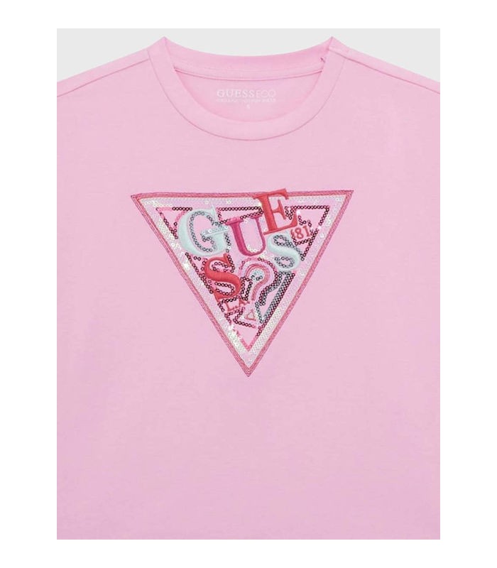 Guess Παιδική Μπλούζα Κοντομάνικη Ροζ