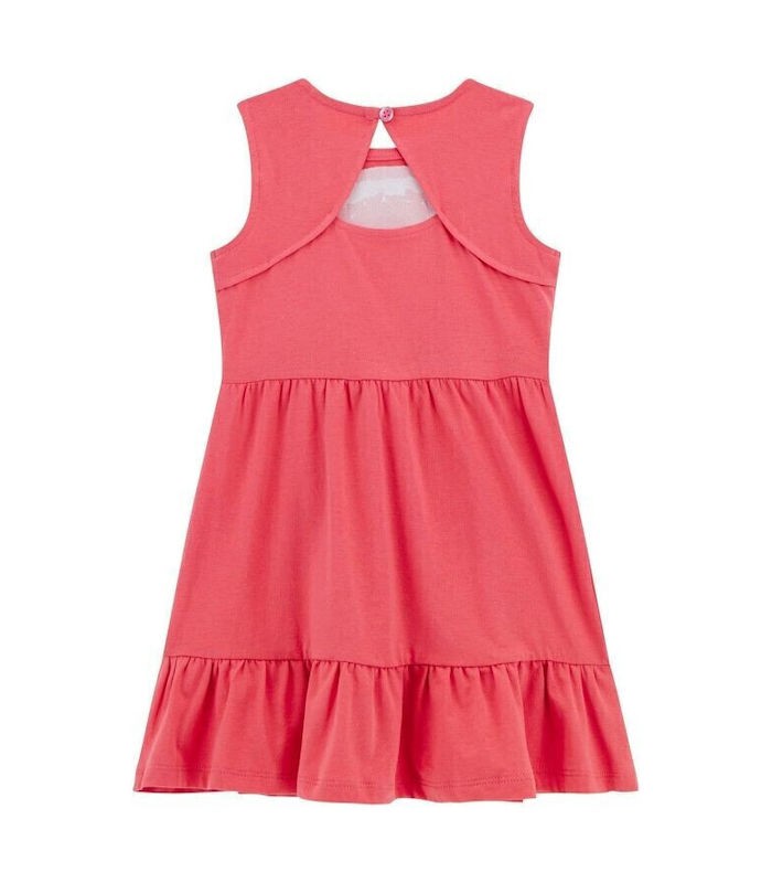 Guess Παιδικό Φόρεμα Αμάνικο κοραλί