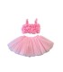 Sweet Baby Παιδικό Σετ με Φούστα Καλοκαιρινό σε ροζ χρώμα