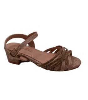 Πέδιλο με τακουνάκι και glitter