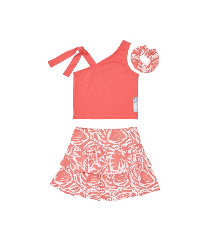 Σετ για κορίτσι με σορτς-φούστα