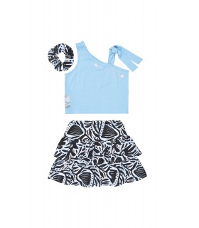 Σετ για κορίτσι με σορτς-φούστα