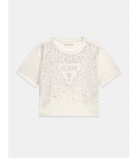 T-shirt με λογότυπο από στρασάκια