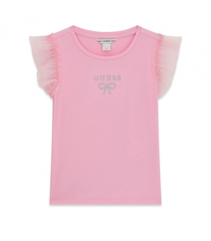 Μπλούζα rib Guess με τούλι