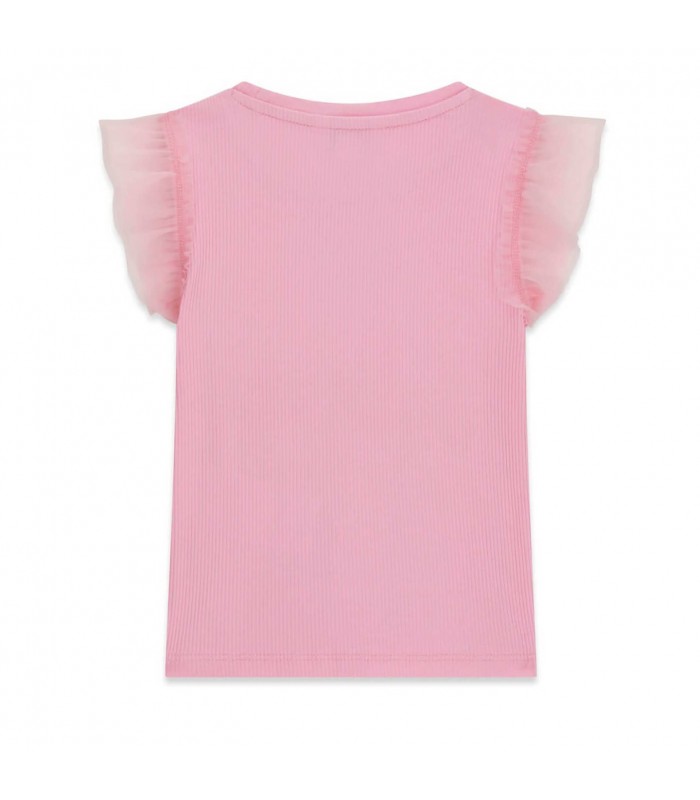 Μπλούζα rib Guess με τούλι