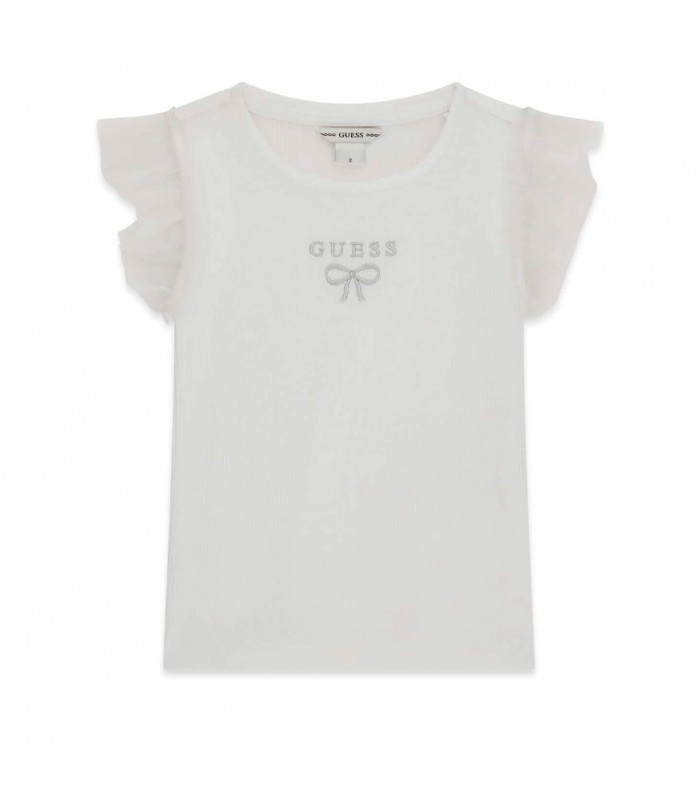 Μπλούζα rib Guess με τούλι